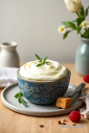 Delicious Homemade Pastry Cream presentation