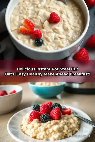 Delicious Instant Pot Steel Cut Oats: Easy Healthy Make Ahead Breakfast!