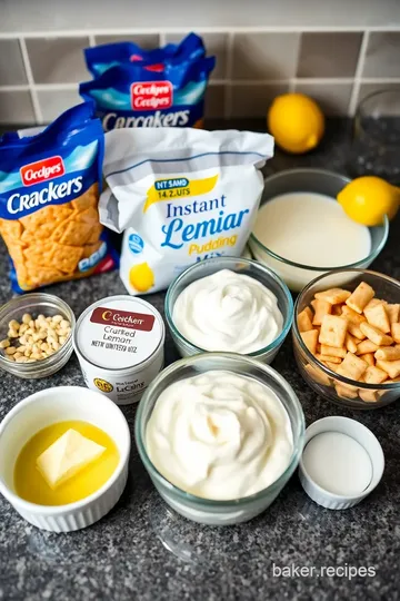 No-Bake Lemon Eclair Cake ingredients