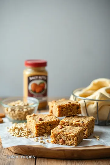 Easy Peanut Butter Oatmeal Bars Recipe ingredients