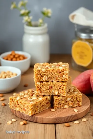 Easy Peanut Butter Oatmeal Bars Recipe presentation