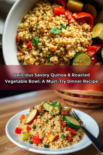Delicious Savory Quinoa & Roasted Vegetable Bowl: A Must-Try Dinner Recipe