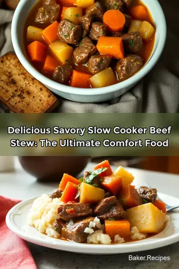 Delicious Savory Slow Cooker Beef Stew: The Ultimate Comfort Food
