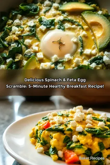 Delicious Spinach & Feta Egg Scramble: 5-Minute Healthy Breakfast Recipe!