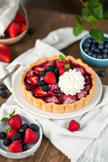 Delicious Triple Berry Pie presentation