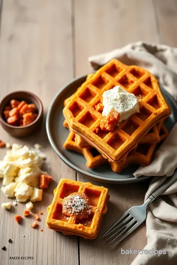 Delicious Vanilla Bean Sweet Potato Waffles ingredients