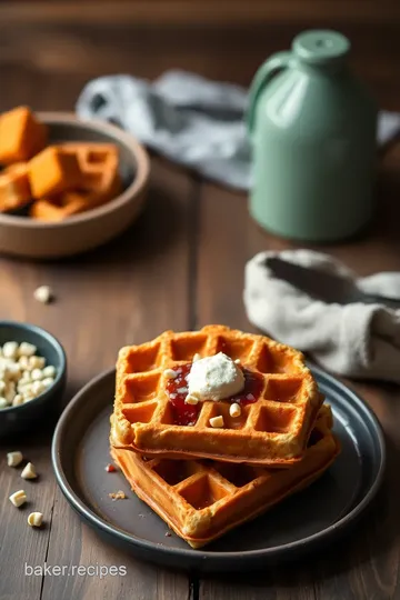 Delicious Vanilla Bean Sweet Potato Waffles steps