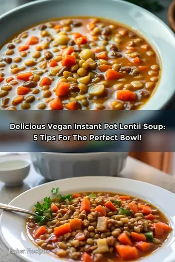 Delicious Vegan Instant Pot Lentil Soup: 5 Tips for the Perfect Bowl!
