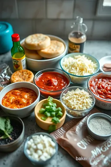 Deliciously Easy English Muffin Pizzas: A Quick and Tasty Snack ingredients