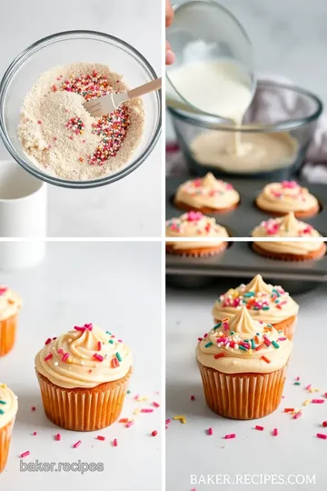 Deliciously Fluffy Funfetti Cupcakes steps