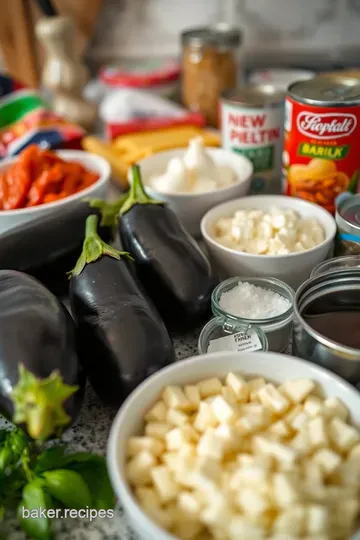 Deliciously Layered Eggplant Lasagna: A Hearty Twist on a Classic ingredients