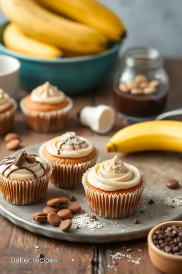 Delightful Banana Chocolate Cupcakes ingredients