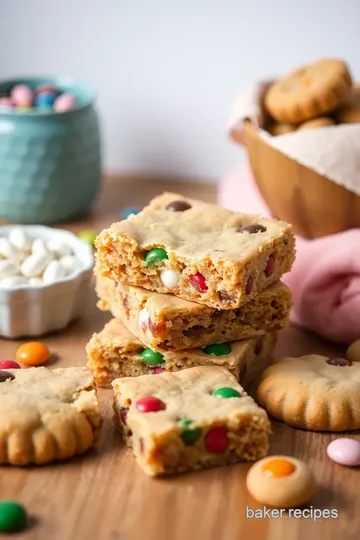 Delightful Candy Crush Cookie Bars ingredients