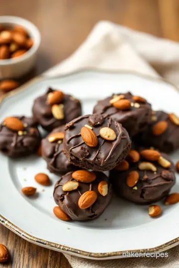 Delightful Dark Chocolate Almond Cookies presentation