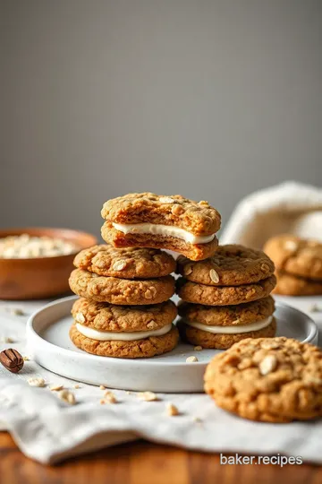 Delightful Giant Oatmeal Creme Pie presentation