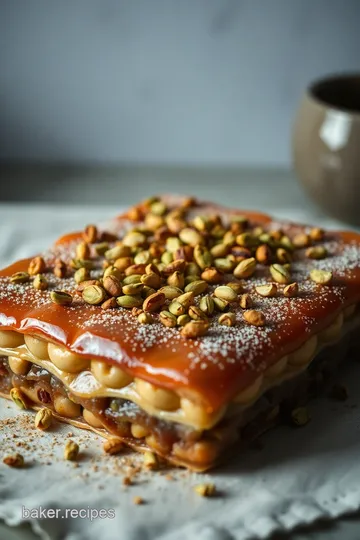 Delightful Pistachio Baklava Recipe presentation