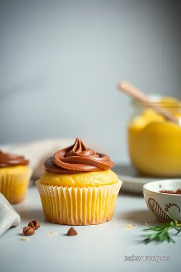 Delightful Yellow Cupcakes with Chocolate Frosting ingredients