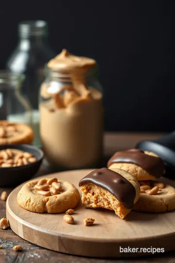 Dipped Crisp Peanut Butter Cookies ingredients