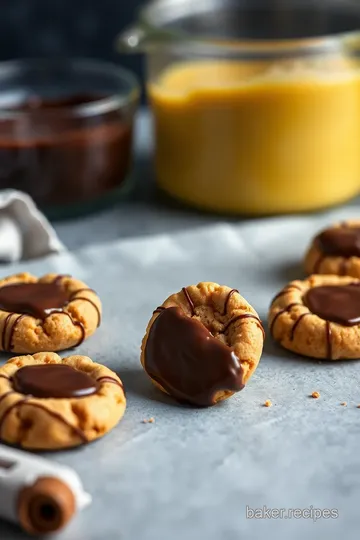 Dipped Crisp Peanut Butter Cookies steps