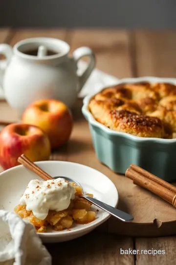 Easy Apple Cobbler presentation