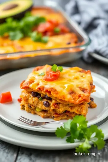 Easy Baked Taco Lasagna (No Browning Ground Beef) presentation