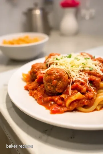 Easy Dump and Bake Meatball Casserole steps