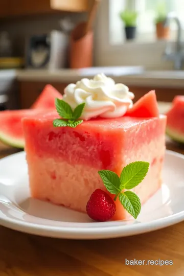 Refreshing Watermelon Cake Recipe steps