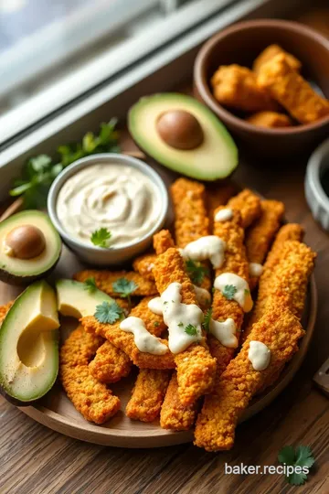 Fried Avocado Fries with Queso Dip ingredients