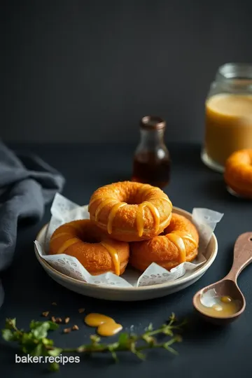 Fried Cheddar Croissant Donuts with Honey Mustard ingredients