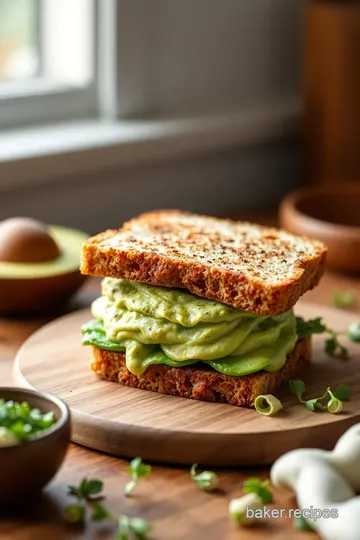 Green Goddess Sandwich presentation