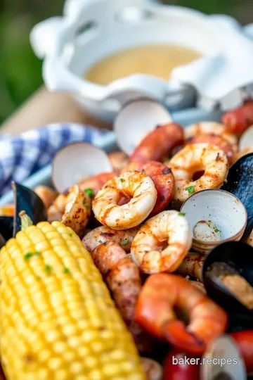 Grilled Clam Bake - A Delicious Seafood Treat presentation