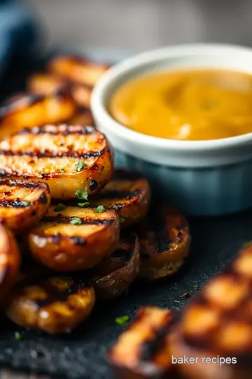 Grilled Baked Potatoes presentation