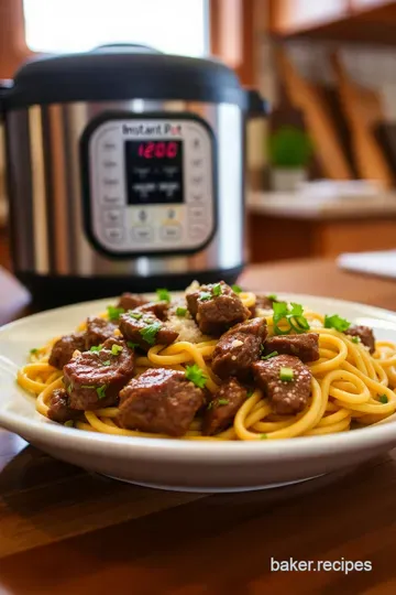 Hearty Instant Pot Beef and Noodles steps