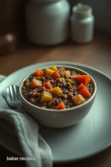 Hearty Lentil Stew: A Wholesome One-Pot Wonder presentation
