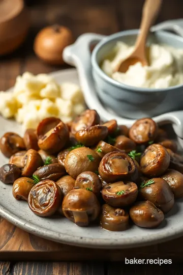 Hearty Mushroom and Creamy Mash Delight ingredients