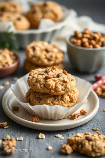 Hearty Oatmeal Cookie Granola presentation