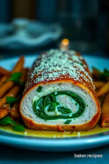 Herb and Cheese Stuffed Pork Tenderloin presentation