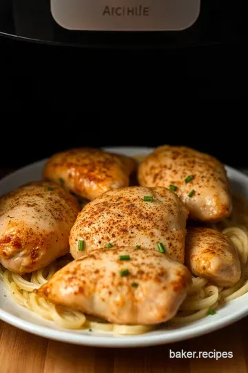 Herb-Glazed Air Fryer Boneless Skinless Chicken Breast presentation