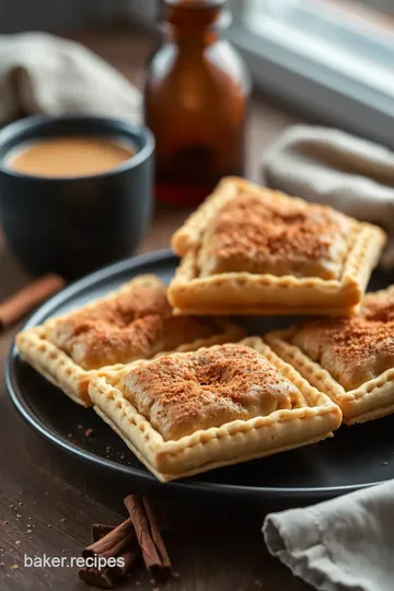 Homemade Frosted Brown Sugar Cinnamon Pop Tarts presentation