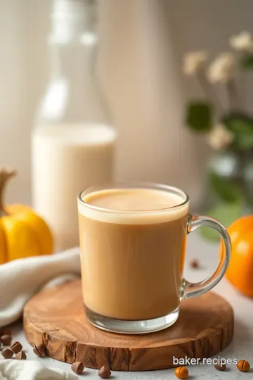 Homemade Pumpkin Coffee Creamer presentation