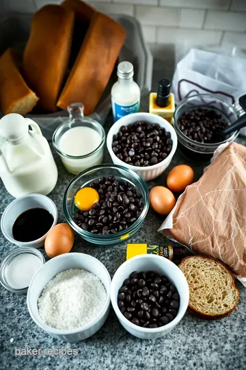 Indulgent Hot Chocolate French Toast ingredients
