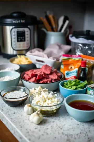 Instant Pot Beef and Noodles: A Cozy One-Pot Wonder ingredients