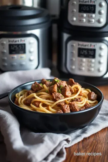 Instant Pot Beef and Noodles: A Cozy One-Pot Wonder presentation