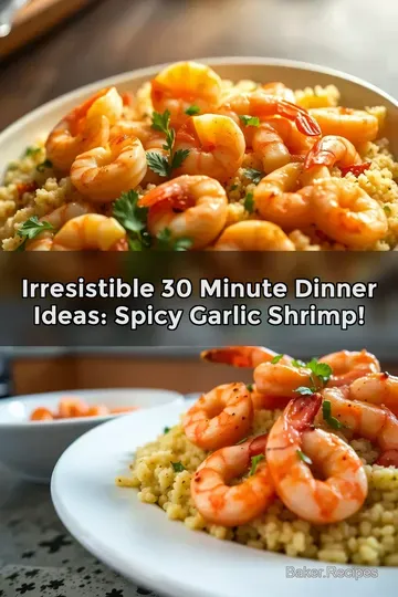 Irresistible 30 Minute Dinner Ideas: Spicy Garlic Shrimp!
