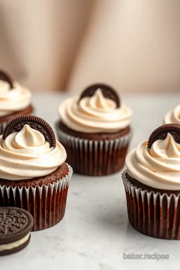 Irresistible Cookies n Cream Cupcakes presentation