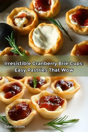 Irresistible Cranberry Brie Cups: Easy Pastries That Wow