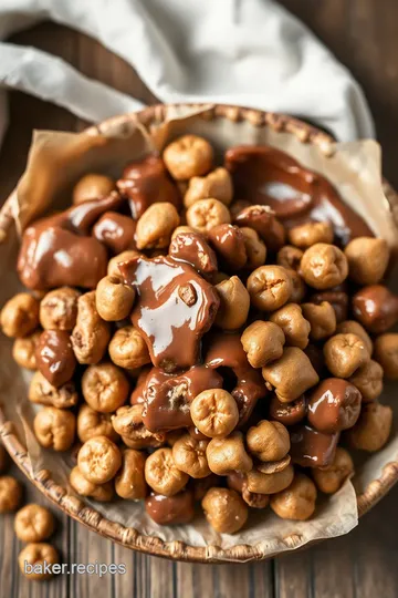 Irresistible Salted Peanut Nutella Snack Mix steps