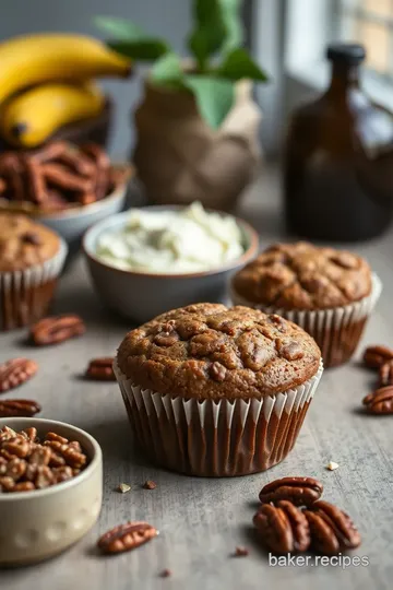 Irresistible Vegan Banana Pecan Muffins ingredients