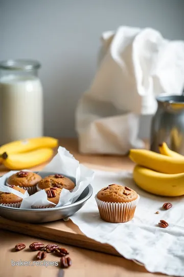 Irresistible Vegan Banana Pecan Muffins steps