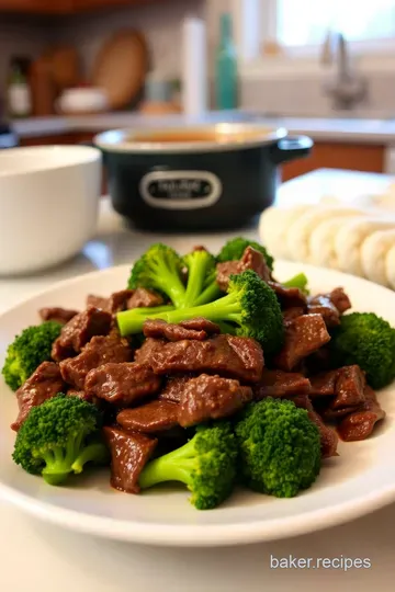 Keto Crockpot Beef and Broccoli steps